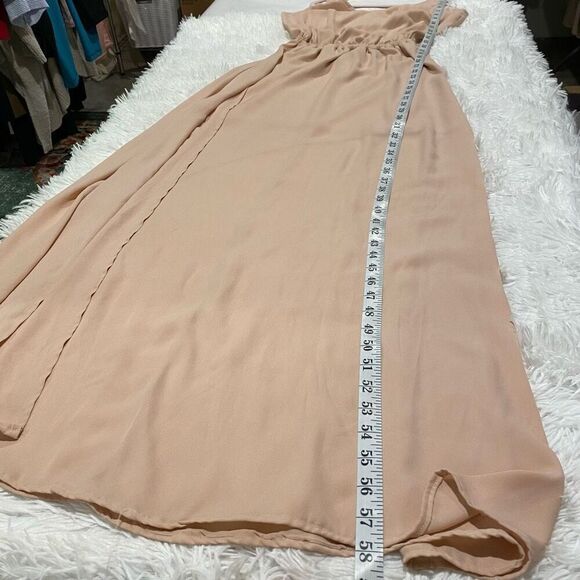 Show Me Your Mumu Kendall Maxi Dress in Dusty Blush Crisp Small - Picture 4 of 9